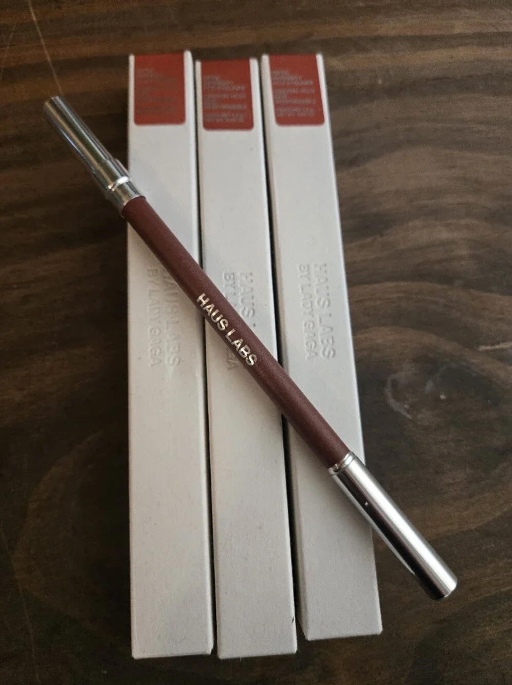 Set Of 3 Haus Labs Optic Intensity Eco Eyeliner - Sienna Matte